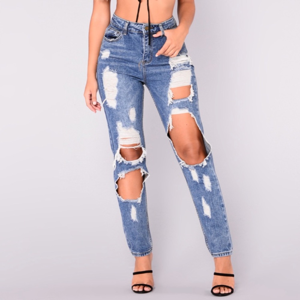 Fashion Nova Boyfriend Jeans Size 1